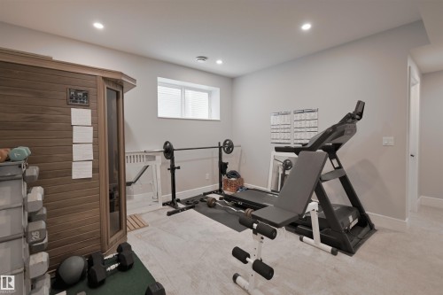 1146 Genesis Lake Boulevard, Stony Plain, AB - Indoor Photo Showing Gym Room