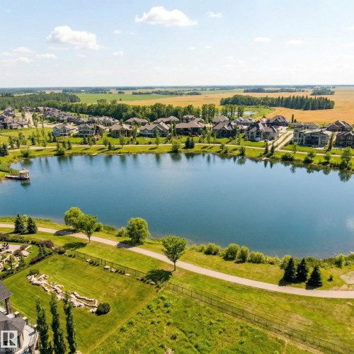 1146 Genesis Lake Boulevard, Stony Plain, AB - Outdoor With Body Of Water With View