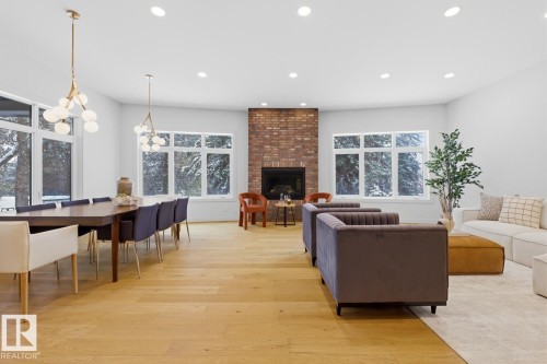 6619 123 Street Nw, Edmonton, AB - Indoor With Fireplace