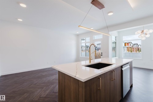 4116 208 Street, Edmonton, AB - Indoor Photo Showing Kitchen With Upgraded Kitchen