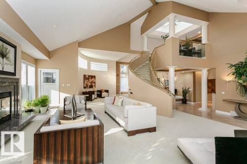 11 Wellington Crescent, Edmonton, AB - Indoor With Fireplace