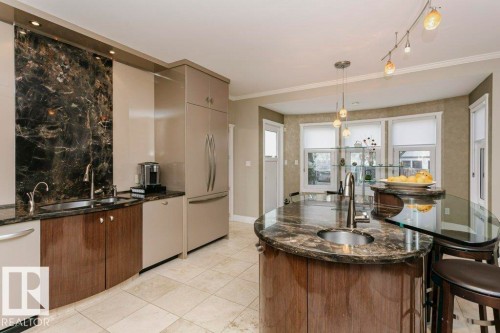 11 Wellington Crescent, Edmonton, AB - Indoor Photo Showing Kitchen With Double Sink