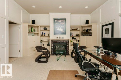 11 Wellington Crescent, Edmonton, AB - Indoor With Fireplace