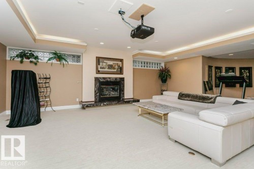 11 Wellington Crescent, Edmonton, AB - Indoor With Fireplace