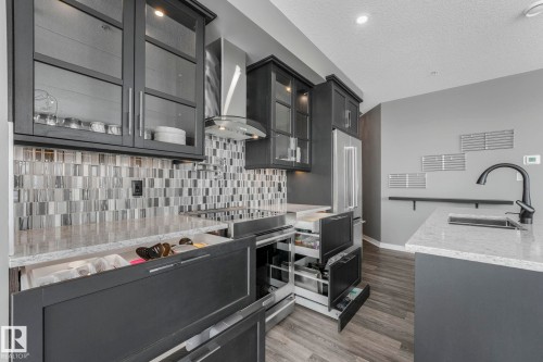 412 10518 113 Street, Edmonton, AB - Indoor Photo Showing Kitchen With Upgraded Kitchen