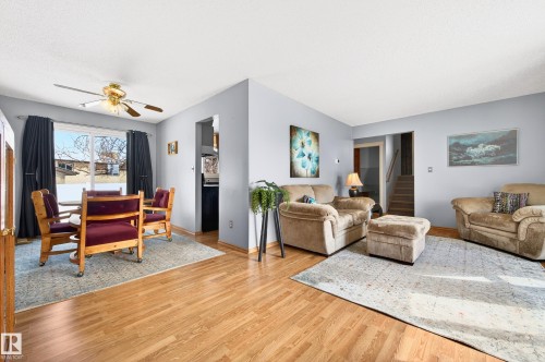 4112 30 Avenue, Edmonton, AB - Indoor Photo Showing Living Room