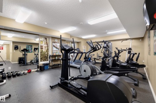 305 9803 96A Street, Edmonton, AB - Indoor Photo Showing Gym Room