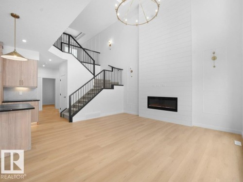 3324 Chickadee Dr, Edmonton, AB - Indoor With Fireplace