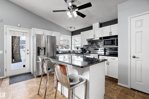 3706 131A Avenue, Edmonton, AB - Indoor Photo Showing Kitchen With Stainless Steel Kitchen