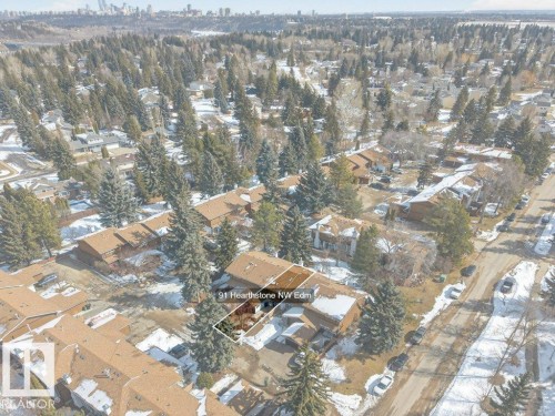 Aerial view of the property and its surrounding area - 91 Hearthstone, Edmonton, AB - Outdoor With View