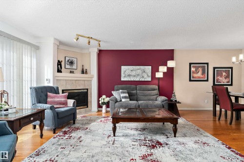 26 2419 133 Avenue, Edmonton, AB - Indoor Photo Showing Living Room With Fireplace
