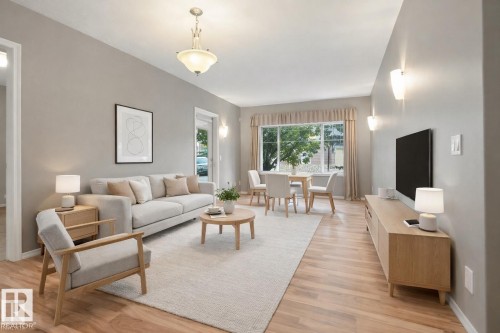 21 671 Silver Berry Road, Edmonton, AB - Indoor Photo Showing Living Room