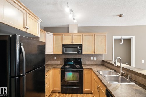21 671 Silver Berry Road, Edmonton, AB - Indoor Photo Showing Kitchen With Double Sink