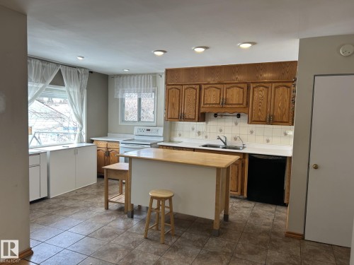 9128 83 Street, Edmonton, AB - Indoor Photo Showing Kitchen With Double Sink