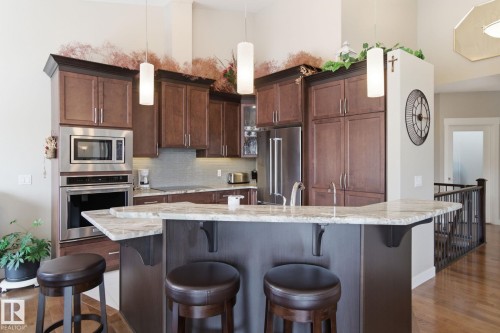 16 3090 Cameron Heights Way, Edmonton, AB - Indoor Photo Showing Kitchen With Upgraded Kitchen