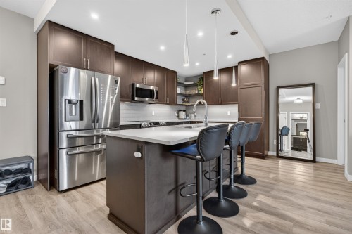 238 1154 Adamson Drive, Edmonton, AB - Indoor Photo Showing Kitchen With Upgraded Kitchen