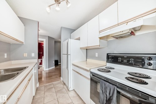 239 10636 120 Street, Edmonton, AB - Indoor Photo Showing Kitchen With Double Sink