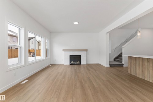 2728 194 Street, Edmonton, AB - Indoor Photo Showing Living Room With Fireplace