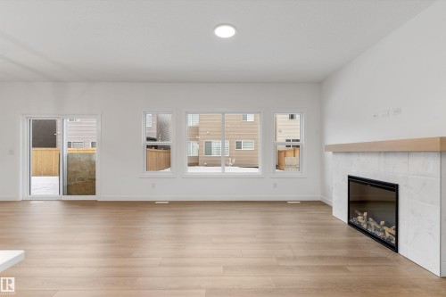 2728 194 Street, Edmonton, AB - Indoor Photo Showing Living Room With Fireplace