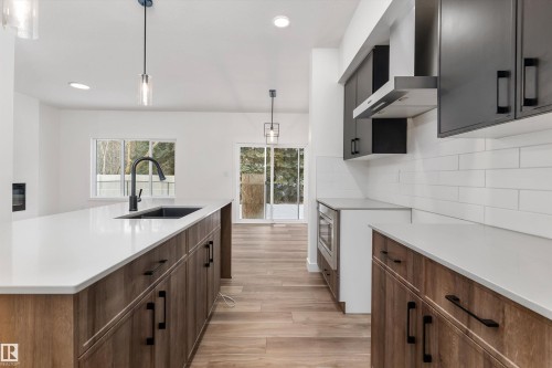 4236 208 Street, Edmonton, AB - Indoor Photo Showing Kitchen With Upgraded Kitchen