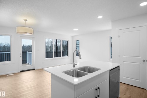 59 19904 31 Avenue, Edmonton, AB - Indoor Photo Showing Kitchen With Double Sink