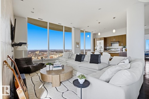 3502 10152 104 Street, Edmonton, AB - Indoor Photo Showing Living Room