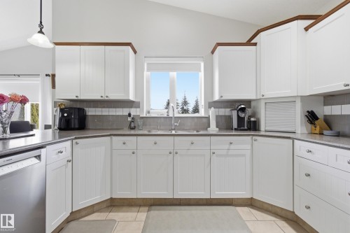 25 Briarwood Point(E), Stony Plain, AB - Indoor Photo Showing Kitchen With Double Sink
