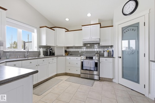 25 Briarwood Point(E), Stony Plain, AB - Indoor Photo Showing Kitchen With Double Sink