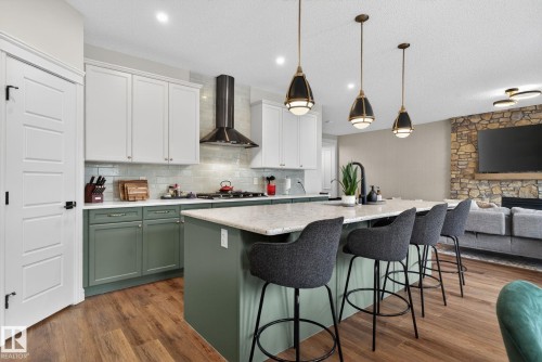 924 173 Street, Edmonton, AB - Indoor Photo Showing Kitchen With Upgraded Kitchen
