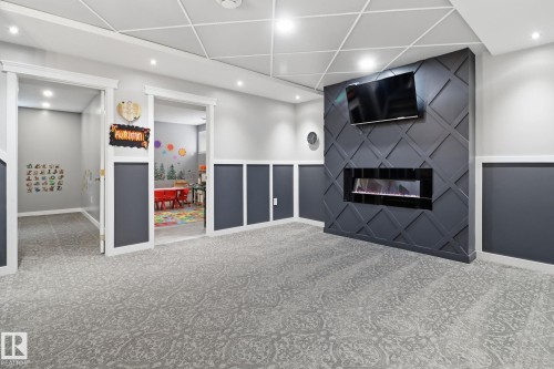10 Prospect Place, Spruce Grove, AB - Indoor With Fireplace