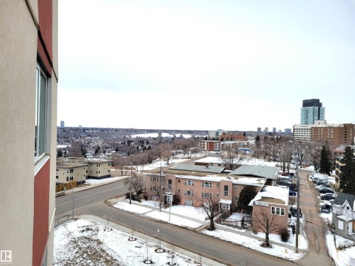 View from the balcony towards the North Saskatchewan river valley - 804 9028 Jasper Avenue, Edmonton, AB - Outdoor With View