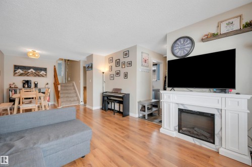 34 Walden Crescent, St. Albert, AB - Indoor Photo Showing Living Room With Fireplace