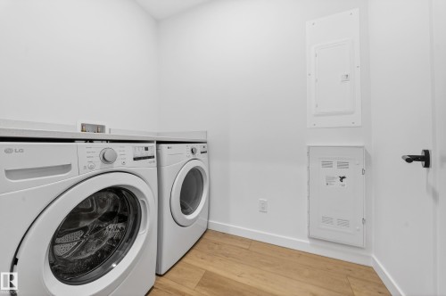 In Unit Laundry - 301 7459 May Common, Edmonton, AB - Indoor Photo Showing Laundry Room