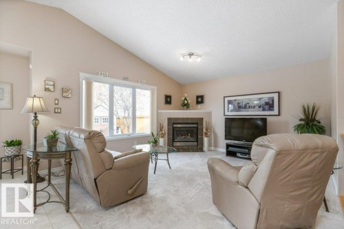 6712 Speaker Place, Edmonton, AB - Indoor Photo Showing Living Room With Fireplace