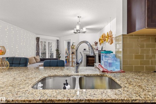 224 2045 Grantham Court, Edmonton, AB - Indoor Photo Showing Kitchen With Double Sink