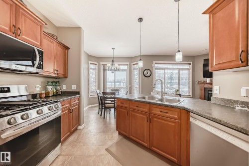 104 Westerra Boulevard, Stony Plain, AB - Indoor Photo Showing Kitchen With Double Sink
