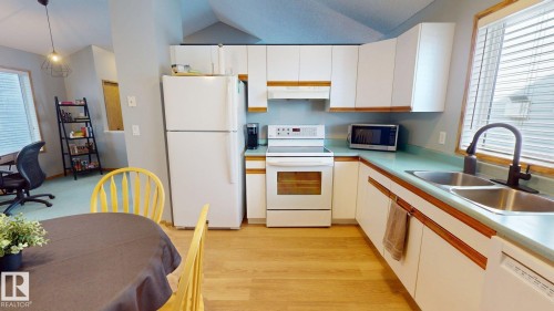 3839 24 Street, Edmonton, AB - Indoor Photo Showing Kitchen With Double Sink