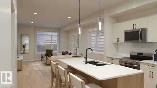 2641 Alces Way, Edmonton, AB - Indoor Photo Showing Kitchen With Double Sink With Upgraded Kitchen