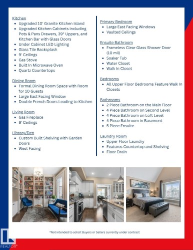 Outlines the Impressive Upgrades and Features of the Home - 7432 Colonel Mewburn Road, Edmonton, AB - Other