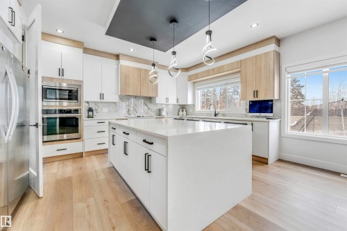 304 33 Avenue, Edmonton, AB - Indoor Photo Showing Kitchen With Upgraded Kitchen