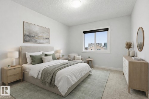 Virtually staged - 3609 Atkinson Loop, Edmonton, AB - Indoor Photo Showing Bedroom