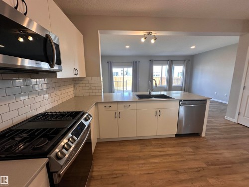 1728 Erker Way, Edmonton, AB - Indoor Photo Showing Kitchen With Double Sink