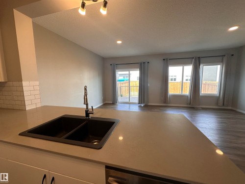 1728 Erker Way, Edmonton, AB - Indoor Photo Showing Kitchen With Double Sink