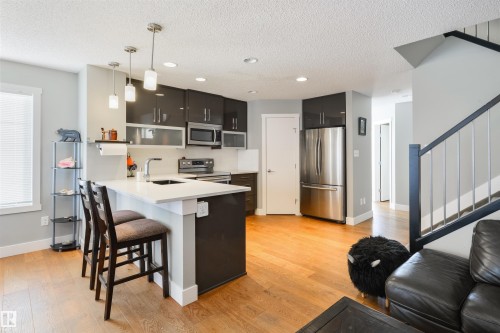 60 Vanderbilt Common, Spruce Grove, AB - Indoor Photo Showing Kitchen With Upgraded Kitchen