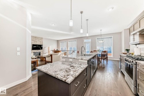 7719 Getty Wynd, Edmonton, AB - Indoor Photo Showing Kitchen With Upgraded Kitchen