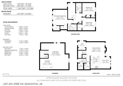 Floor plan - 2037 69A Street, Edmonton, AB - Other