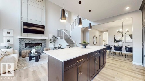 5009 Cawsey Link, Edmonton, AB - Indoor With Fireplace