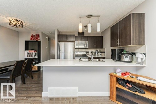 20 2004 Trumpeter Way, Edmonton, AB - Indoor Photo Showing Kitchen With Stainless Steel Kitchen With Double Sink