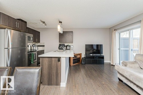 20 2004 Trumpeter Way, Edmonton, AB - Indoor Photo Showing Kitchen With Stainless Steel Kitchen