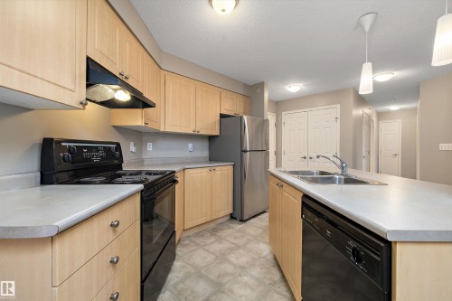 403 622 Mcallister Loop, Edmonton, AB - Indoor Photo Showing Kitchen With Double Sink